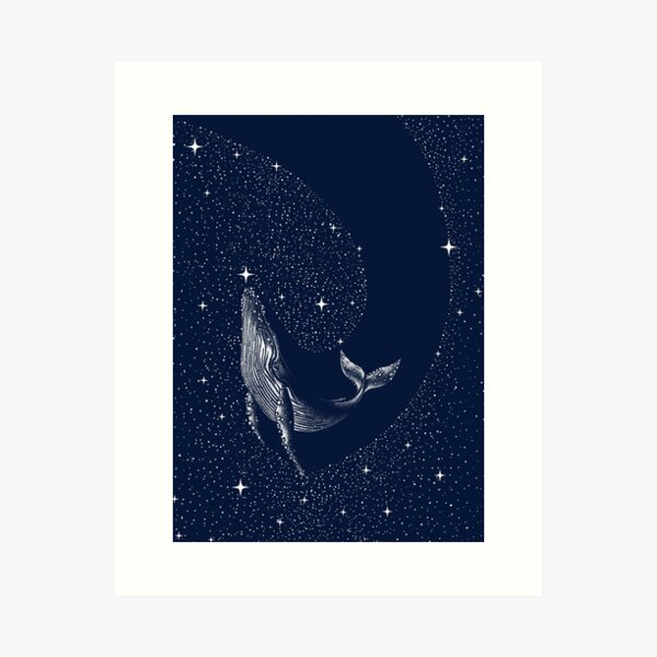 Item preview, starry whale designed and sold by AlirizaCAKIR.