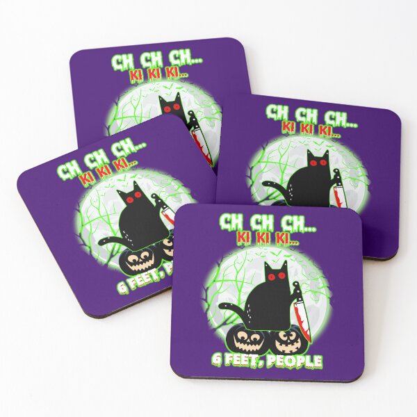 Item preview, Black Cat Halloween Six Feet People designed and sold by WoodburyLake.