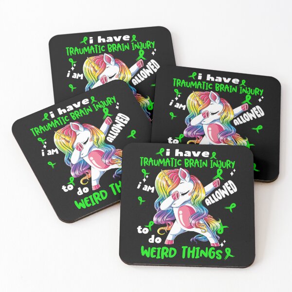 Item preview, Traumatic Brain Injury Awareness Funny I have Traumatic Brain Injury i'm allowed to do Weird Things! designed and sold by JanetShop809.