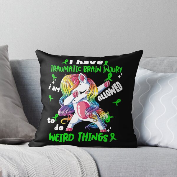 Item preview, Traumatic Brain Injury Awareness Funny I have Traumatic Brain Injury i'm allowed to do Weird Things! designed and sold by JanetShop809.