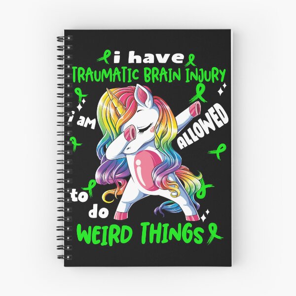 Item preview, Traumatic Brain Injury Awareness Funny I have Traumatic Brain Injury i'm allowed to do Weird Things! designed and sold by JanetShop809.