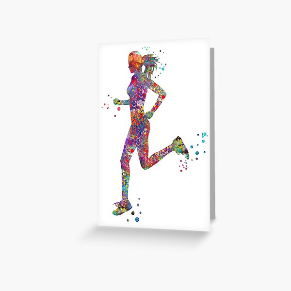 Item preview, Fast running athlete woman designed and sold by Rosaliartbook.