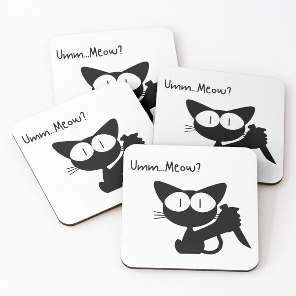 Item preview, Funny - Cat with a Knife Print designed and sold by INSOMNIAC101.