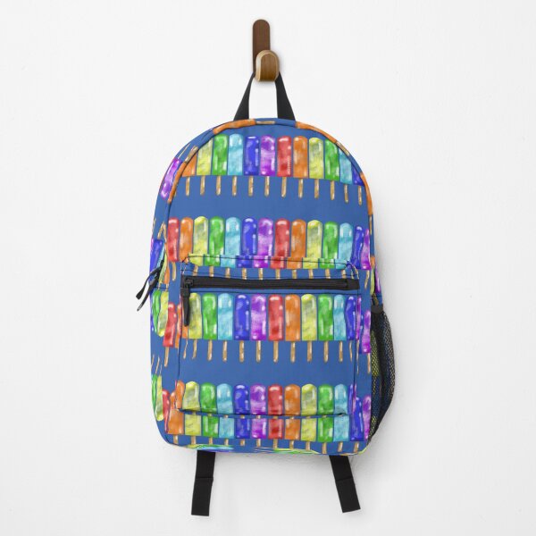 Item preview, Rainbow Popsicles With Blue Background designed and sold by missmann.