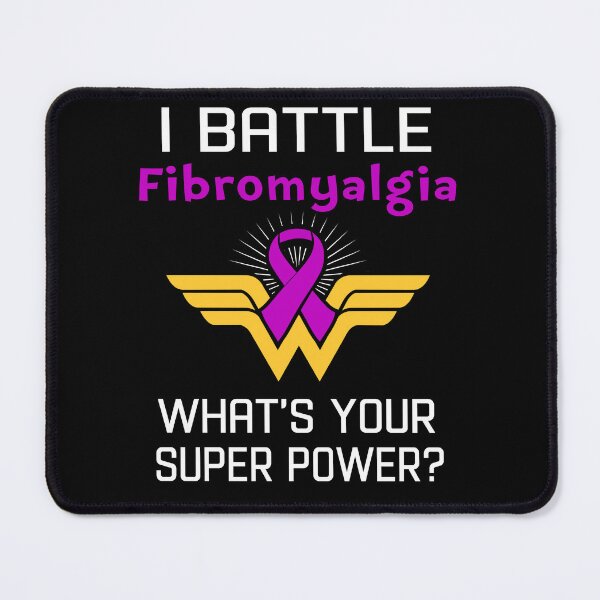 Item preview, I Battle Fibromyalgia What's Your Super Power Support Fibromyalgia Warrior Gifts designed and sold by Sabfit.