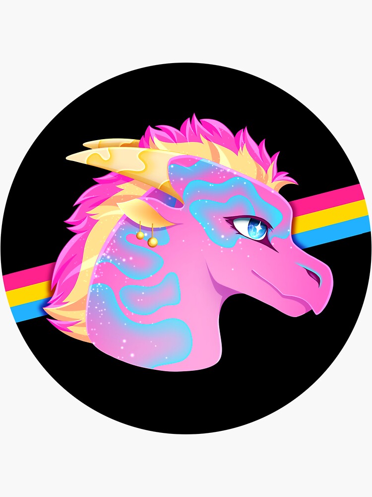 Pansexual Pride Dragon Sticker For Sale By Phoenix Art 7 Redbubble 2626