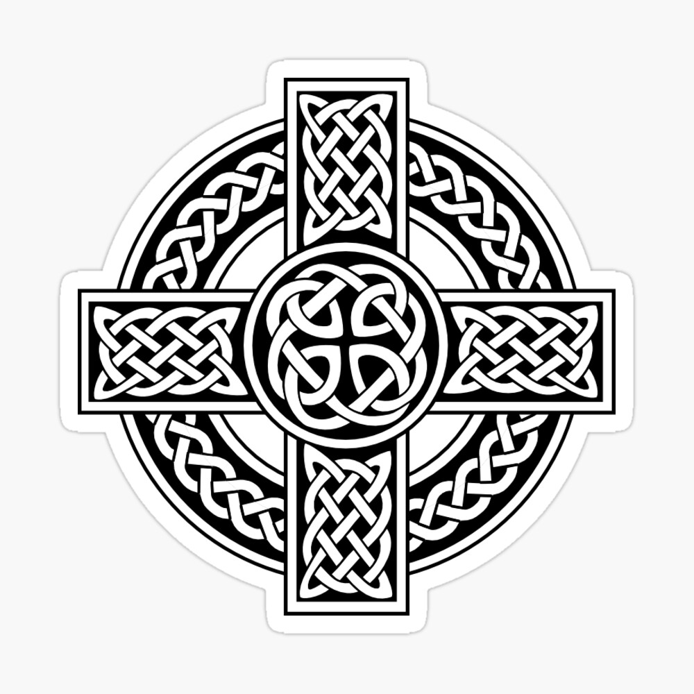 Simple color vinyl Celtic Cross