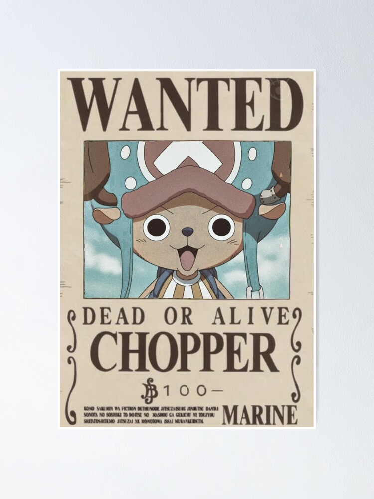 Chopper One Piece Wanted - One Piece - Digital Art, People