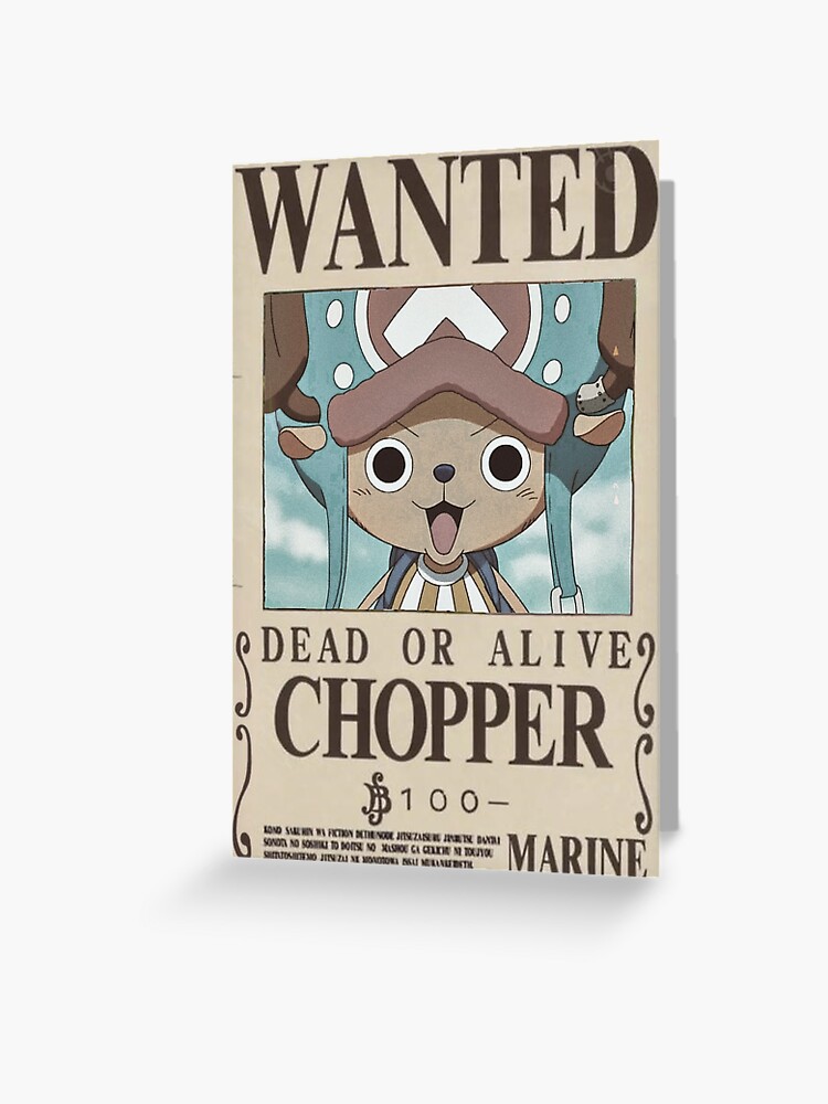 Free STL file chopper wanted poster - one piece 💬・3D printable