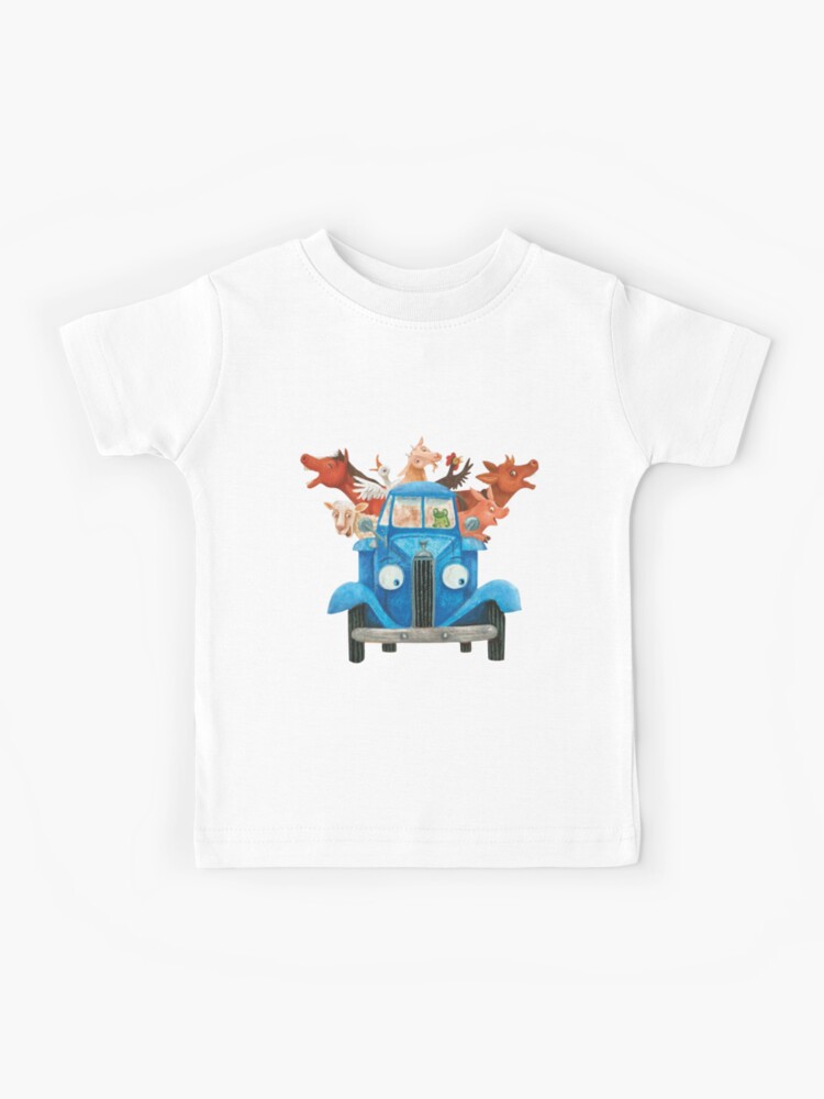 Thumbnail 1 of 2, Kids T-Shirt, Little blue truck with farm animals classic illustration designed and sold by Ethereal-Enigma.