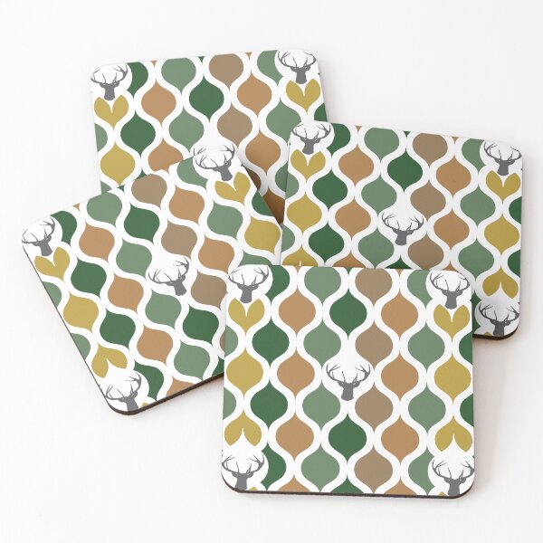 Item preview, Deer Head Camo Repeating Pattern designed and sold by CJAura by Claire Jane Johnson.