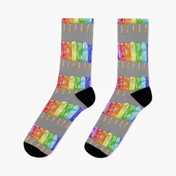 Item preview, Rainbow Popsicles With Gray Background  designed and sold by missmann.