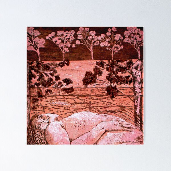 Item preview, Nude in the Outback - Copper plate etching designed and sold by Belinda "BillyLee" NYE (Printmaker).