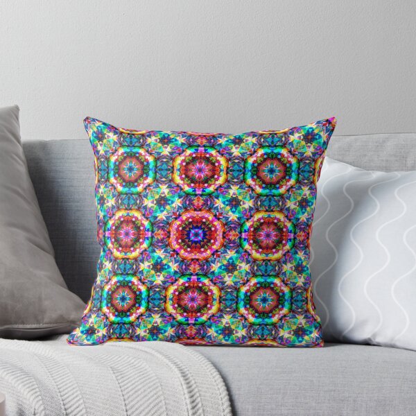 Item preview, Vibrant Christmas Blue, Green and Red Winter Geometric Pattern designed and sold by PatternPerfect.
