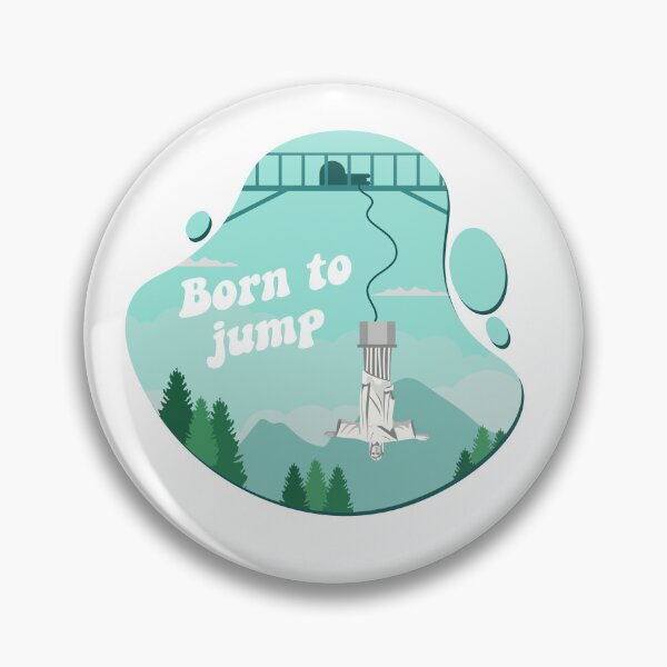 Item preview, Funny Bungee Jumping Design - Born to Jump designed and sold by Salukeart.