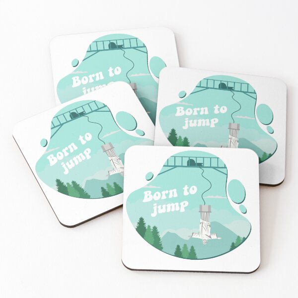 Item preview, Funny Bungee Jumping Design - Born to Jump designed and sold by Salukeart.