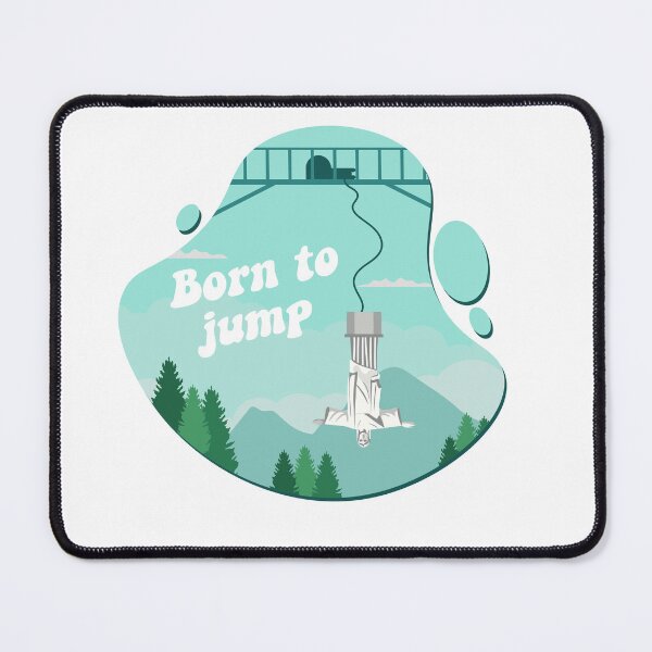 Item preview, Funny Bungee Jumping Design - Born to Jump designed and sold by Salukeart.