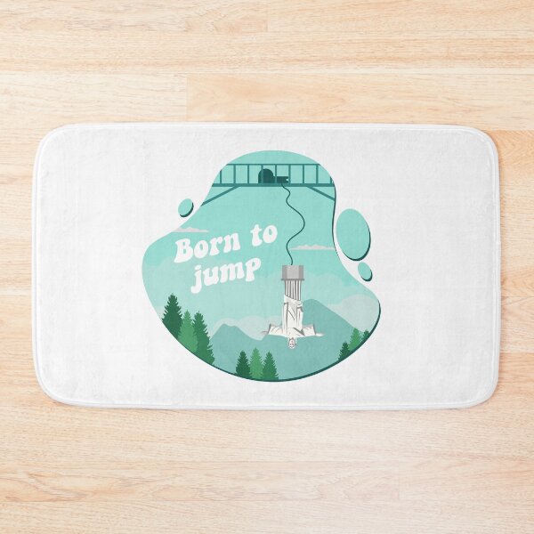 Item preview, Funny Bungee Jumping Design - Born to Jump designed and sold by Salukeart.
