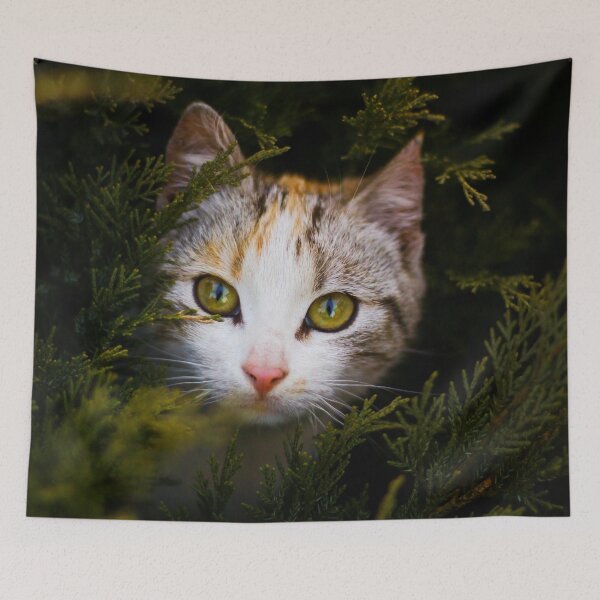 Item preview, Cat in Juniper Branches designed and sold by SquishStitches.