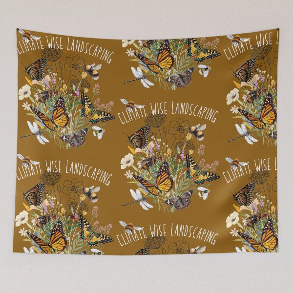 Item preview, Climate Wise Landscapes Pollinator Colorful Eco-Friendly Design designed and sold by EarthArtDesigns.