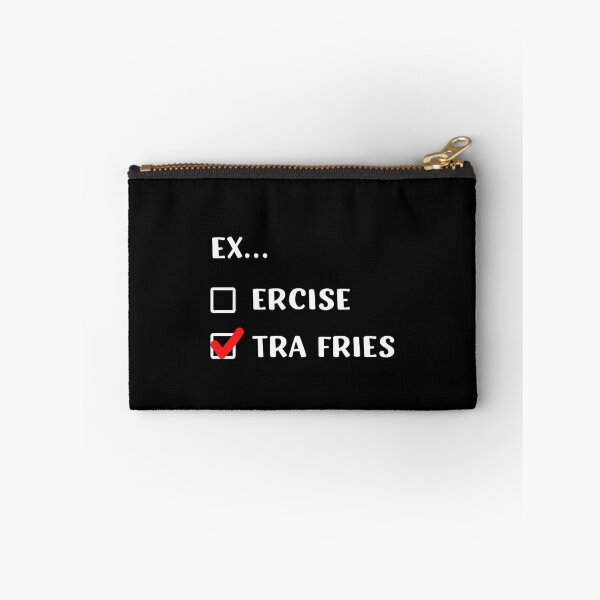 Item preview, Exercise Extra Fries | Funny Check Box design designed and sold by appareltolove.