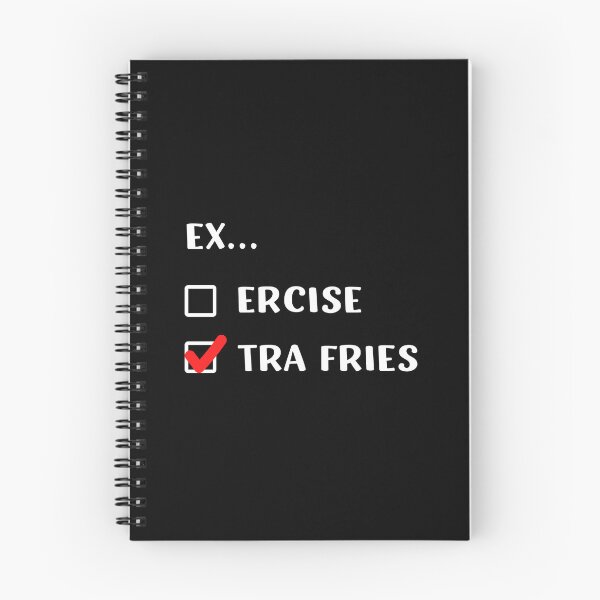 Item preview, Exercise Extra Fries | Funny Check Box design designed and sold by appareltolove.