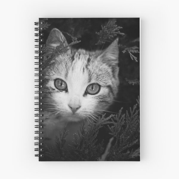 Item preview, Cat in Juniper Branches in Black and White designed and sold by SquishStitches.