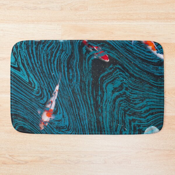 Item preview, Koi Waters Mixed Collage with Deep Blue Pool designed and sold by Punderstandable.