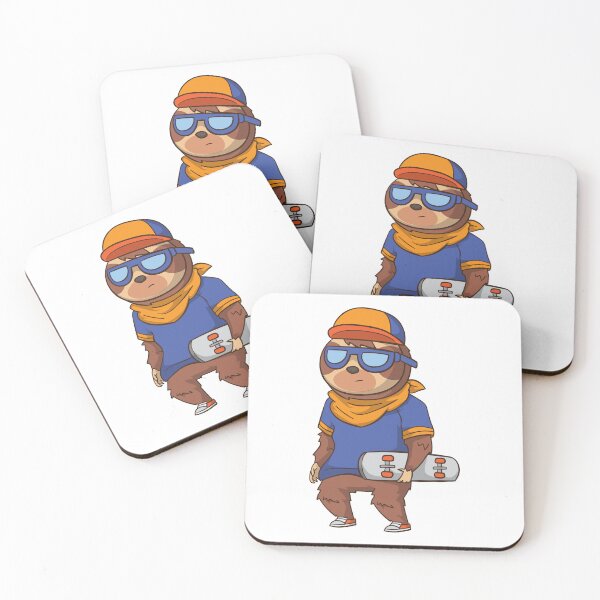 Item preview, Skateboarding Sloth designed and sold by thepizzaboy.