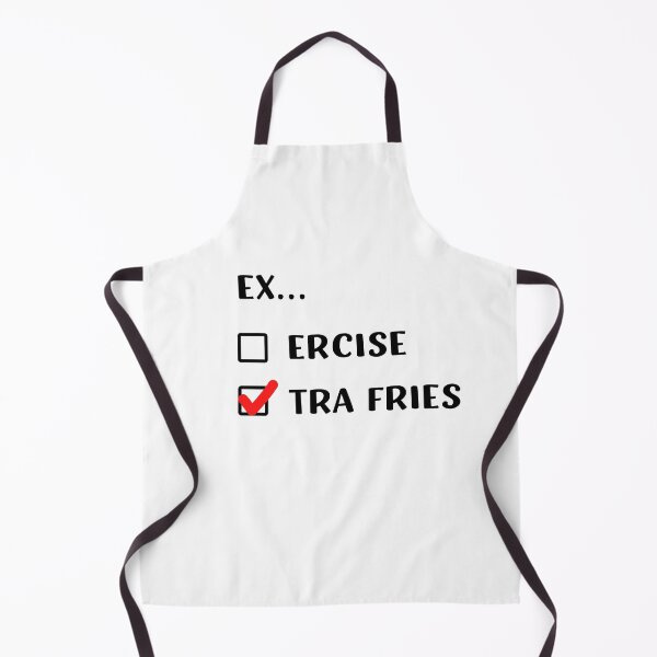 Item preview, Exercise Extra Fries | Funny Check Box design designed and sold by appareltolove.
