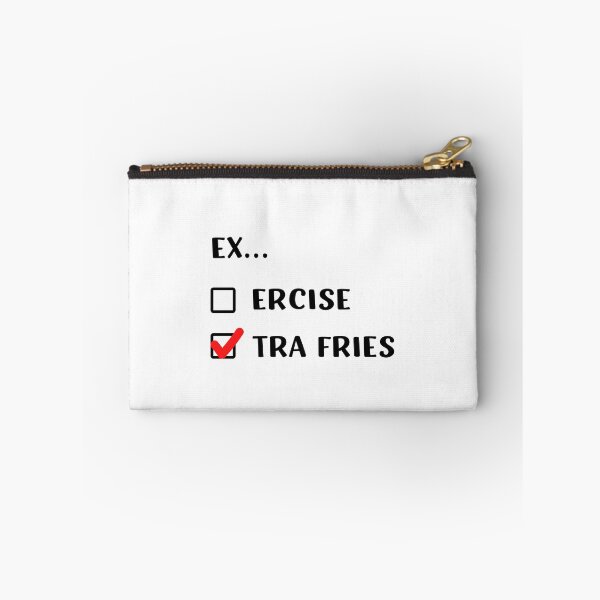 Item preview, Exercise Extra Fries | Funny Check Box design designed and sold by appareltolove.