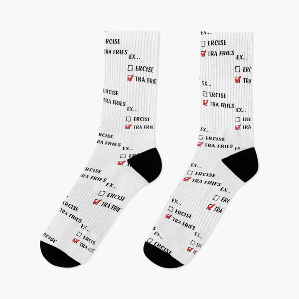 Item preview, Exercise Extra Fries | Funny Check Box design designed and sold by appareltolove.