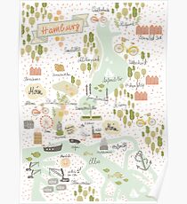 Hamburg Map Poster