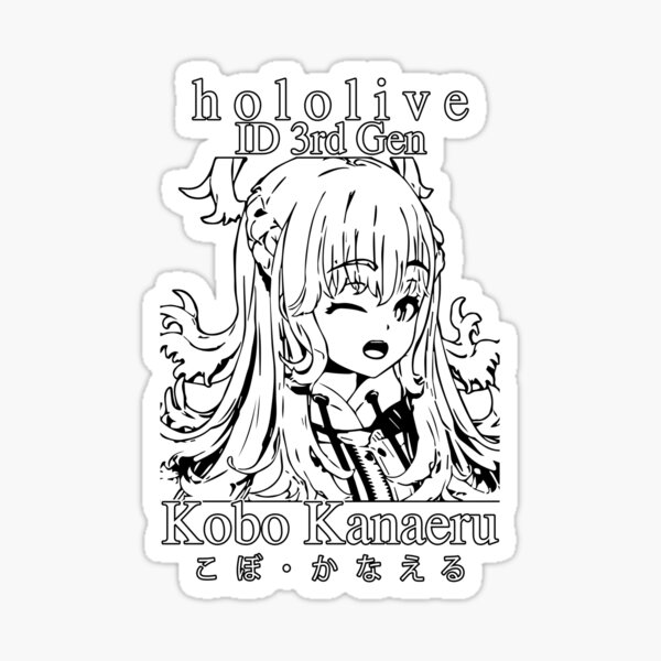 Artikel-Vorschau von Kobo Kanaeru Hololive ID 3. Gen, designt und verkauft von TonaPlancarte.