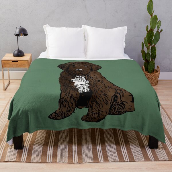 Item preview, A Cute Chocolate and white Labradoodle designed and sold by rmcbuckeye.
