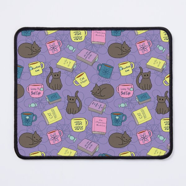 Item preview, Cats, Books and Tea - Colorful Pattern designed and sold by nutmegfairy.
