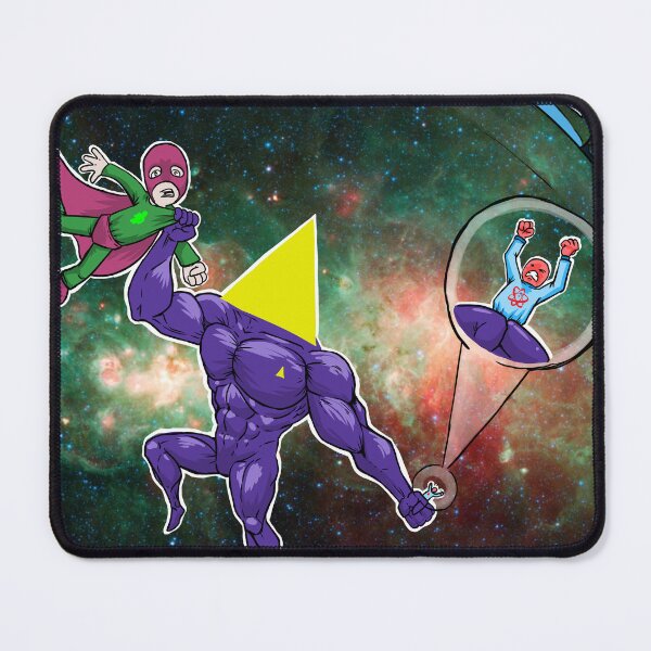 Item preview, Triangle Man VS Person Man VS Particle Man VS Universe Man designed and sold by stygiansatyr.