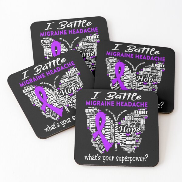 Item preview, Migraine Headache Warrior - I Battle Migraine Headache What is your Superpower? designed and sold by KirstybShop.