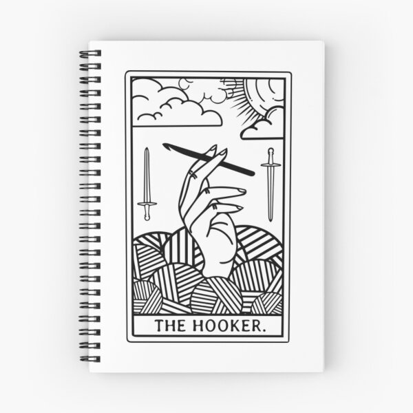 Item preview, The Original Hooker Tarot Card - Outline Edition designed and sold by PinkSheepMerch.