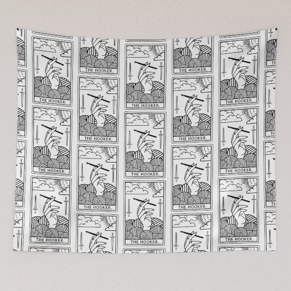 Item preview, The Original Hooker Tarot Card - Outline Edition designed and sold by PinkSheepMerch.