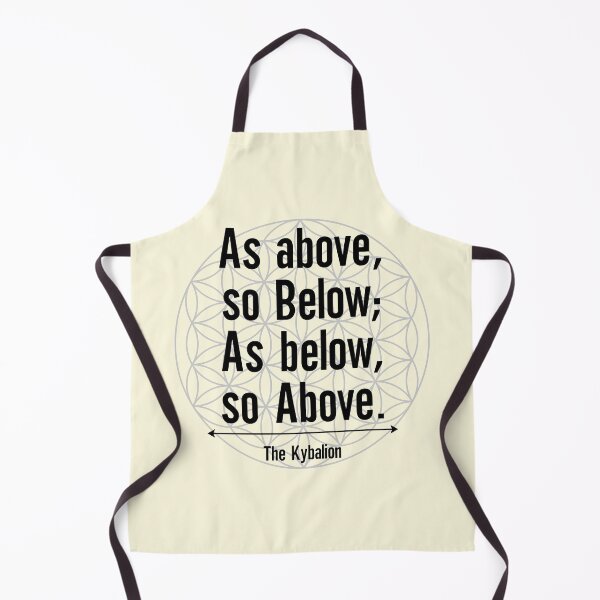 Item preview, As Above So Below As Below So Above Kybalion Hermetic Wisdom Quote Flower of Life designed and sold by AstralRadiance.