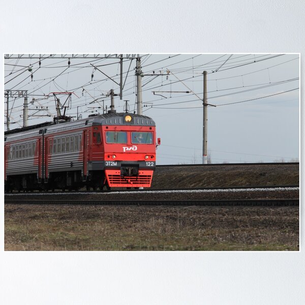 Item preview, Commuter train Russian Railways in motion  designed and sold by mrivserg.