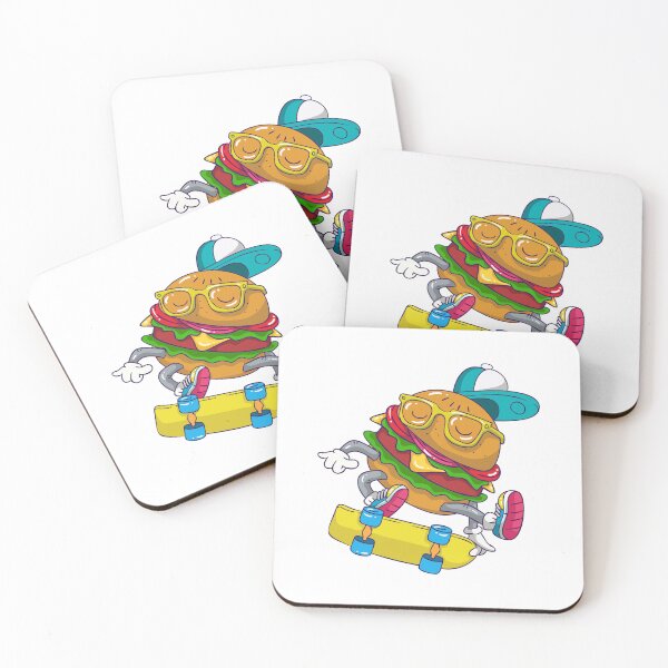 Item preview, Skateboarding Cheeseburger designed and sold by thepizzaboy.