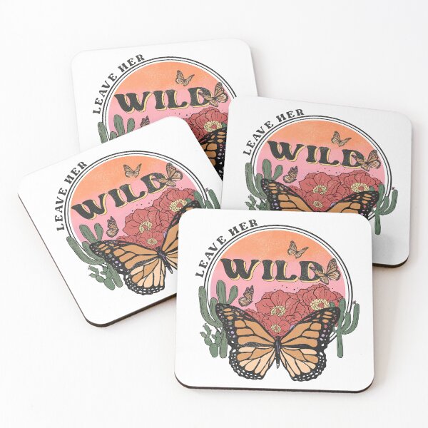 Item preview, Leave Her Wild Butterfly Cactus Desert Western Cowgirl  designed and sold by ElishaKayne.