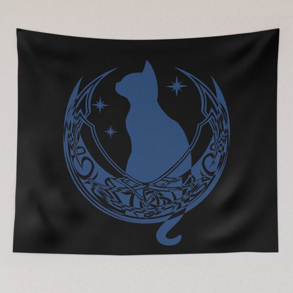Item preview, Blue Celtic Moon Cat Stars designed and sold by Depic Spirit.