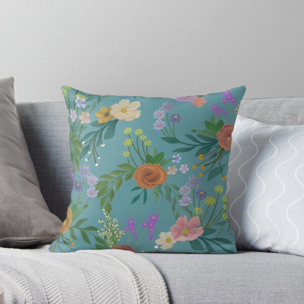 Item preview, Fields of Flowers in Blue designed and sold by erikakcreates.
