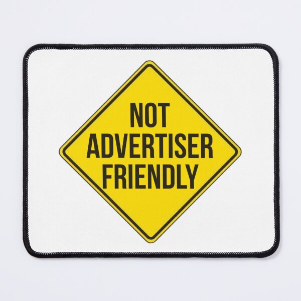 Item preview, NOT ADVERTISER FRIENDLY Caution sign designed and sold by awsomehog1.