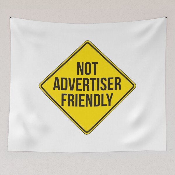 Item preview, NOT ADVERTISER FRIENDLY Caution sign designed and sold by awsomehog1.