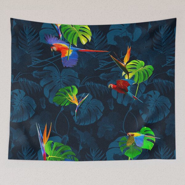 Item preview, Scarlet Macaw fly in the jungle designed and sold by Pannpradit.