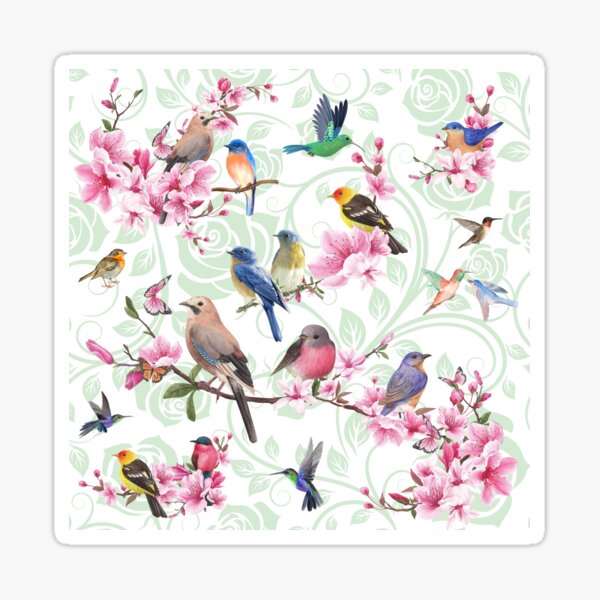 Item preview, Flower Birds! designed and sold by davechi-stone.
